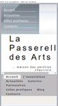 Mobile Screenshot of la-passerelle-des-arts.org