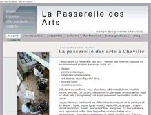 Tablet Screenshot of la-passerelle-des-arts.org